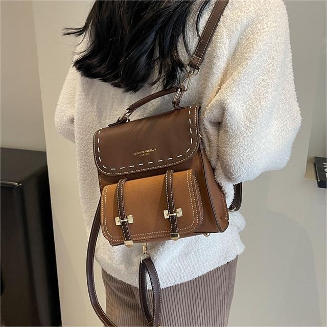 Free shipping designer Minimalist Casual Fashion Bag for Women 2025 New High-End Commuter Backpack Versatile Retro Handbag Shoulder Bag