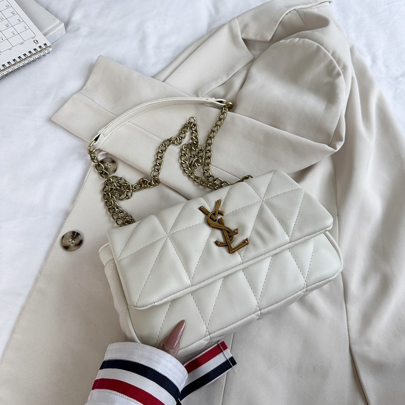 2025 free shipping women's designer luxury new diamond grid crossbody bag fashion chain shoulder bag women's bag