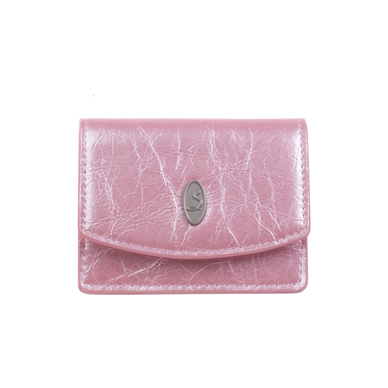 Free Shipping Designer Retro Short Women's Wallet Luxury Bag Large Capacity Simple Solid Color Multi Card Slot Holder Wallet