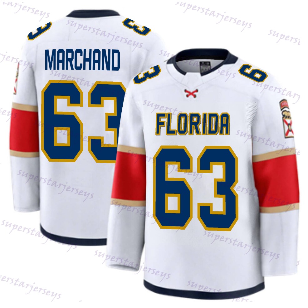 Custom Jersey 63 Brad Marchand Matthew Tkachuk 2025 Stanley Cup Champion Jersey Sam Bennett Sergei Bobrovsky Barkov Cousins Verhaeghe Reinhart Tarasen