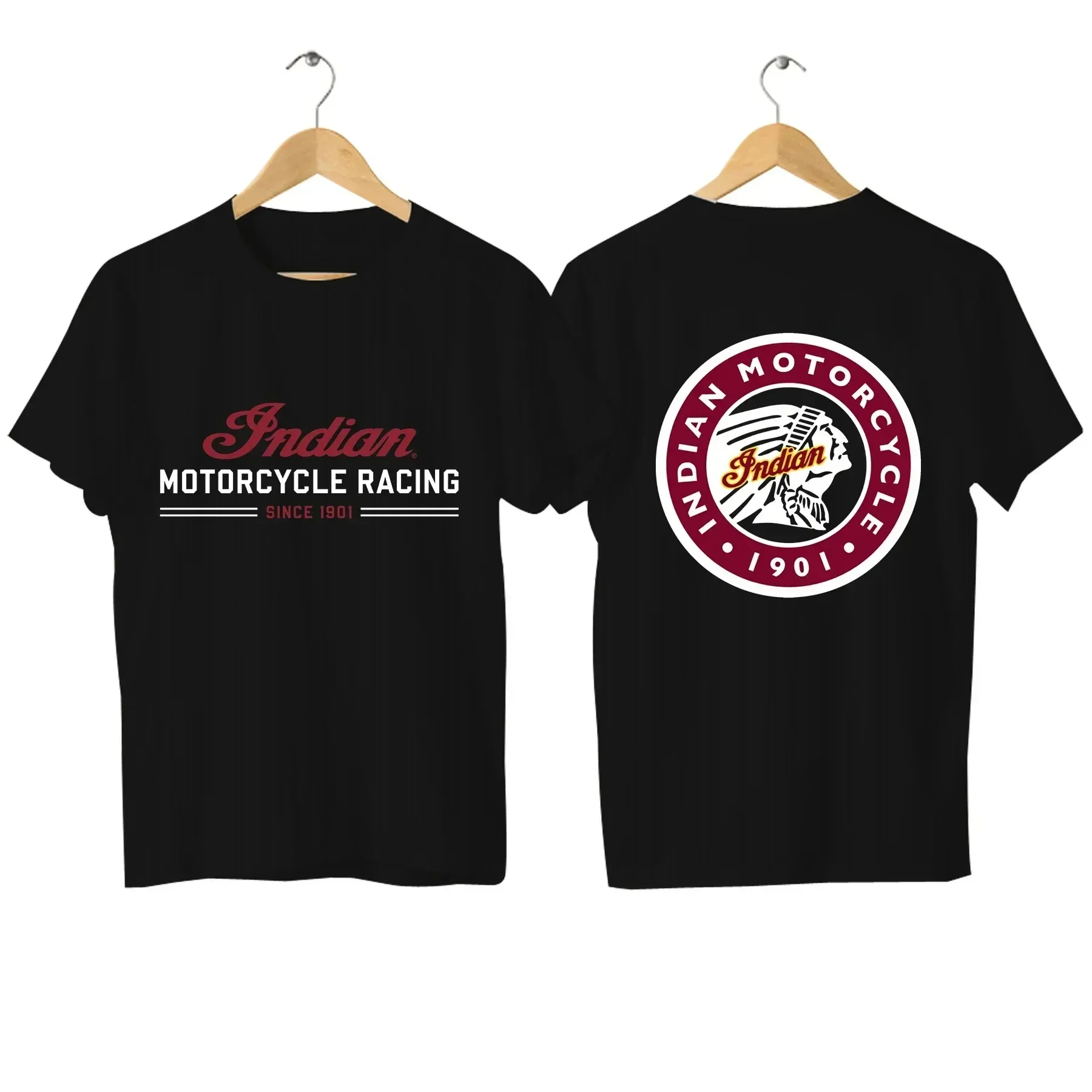 New Men'S T-Shirt Casual Pure Cotton T Shirt Graphic Oversized Motorcycle Street Clothing Casual Top