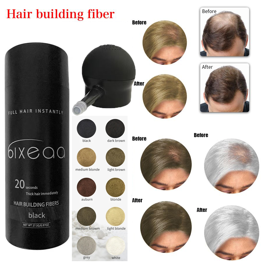27.5g Hair Building Fiber Powder Spray Keratin Powders Hair Regrowth Fiber Applicator Anti Hair Loss Product