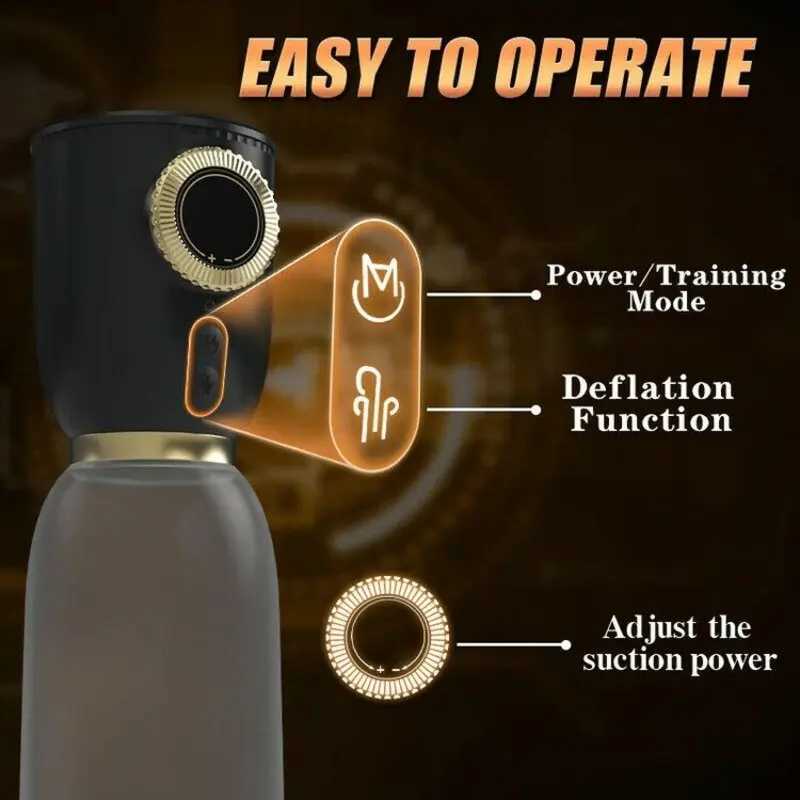 HESEKS Automatic Penis Pump 2 In 1 Stretching Vacuum Sucking Male Masturbation Cup Penis Enlargement Extender Sex Toys for Men W250618