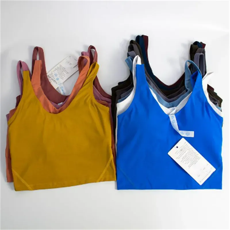 align sports bra tank top u bra sports underwear gym clothes yoga outfit quick dry women casual running nude tight sports bra fitness underwear vest sport underwear