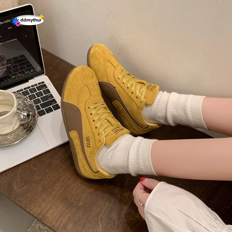 2025 Spring New Korean Style Dad Sneakers for Women Students Thick Sole Height Increasing Sports Casual Running Shoes K01