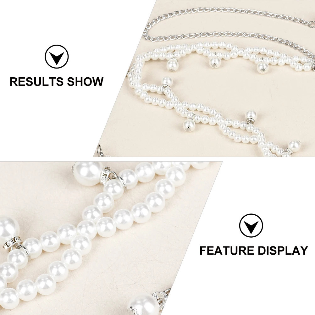 Pearl Waist Body Chain Elegant Body Curve Pearl Waist Chain Fashion Plastic White Color Dress Coat Party Everyday 250618