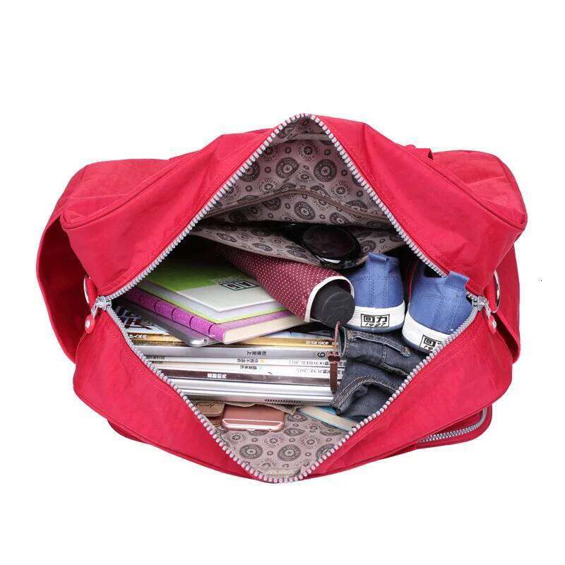 TEGAOTE High Quality Casual Lightweight Durable Large Capacity Nylon Women Men Travel Tote Bags Handbag GYM Duffle