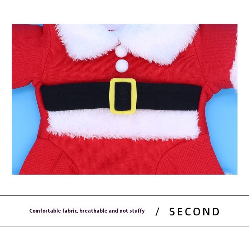 Designer Transformation Santa Claus Costume Dog Winter Warm Pet Apparel Cat Clothes