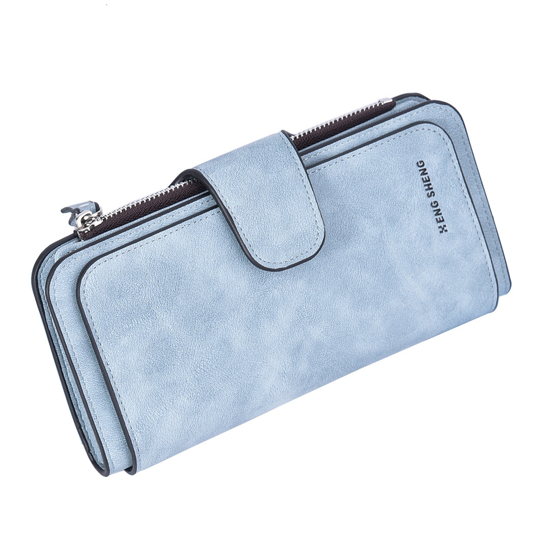 Free Shipping Designer Women's Long Matte Buckle Women's Wallet Coin Wallet Leather Wallet Luxury Bag Multiple Card Slots