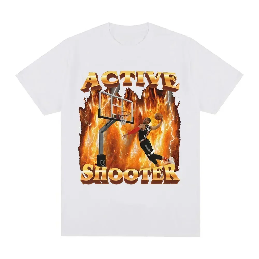 T-shirt Men's and Women's Fashion Retro Short sleeved T-shirt Casual Large T-shirt Top 2025