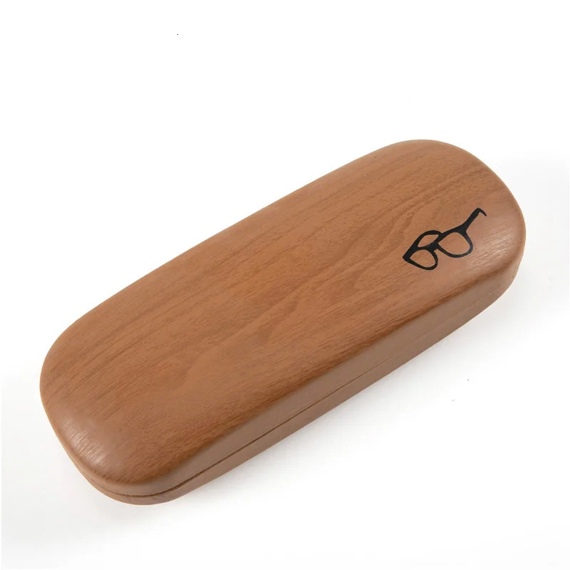 High Quality Hard Glasses Case Women Wood Grain Eyeglass Case Cover Portable Reading Glasses Box For Men Spectacle Cases 250617