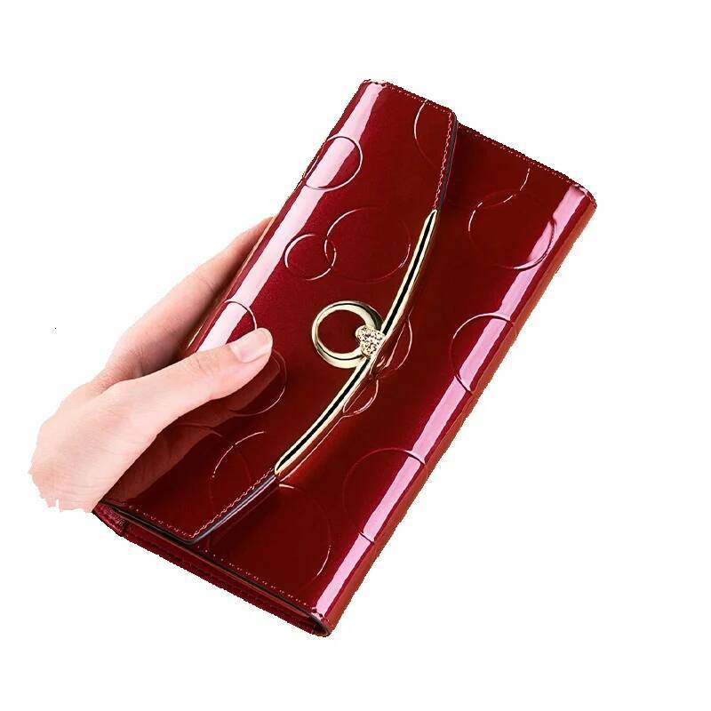 Free Shipping Designer Wholesale Women's Wallet Genuine Leather Long Large Capacity Multi-functional Simple Luxury Bag Elegant Women's Ticke
