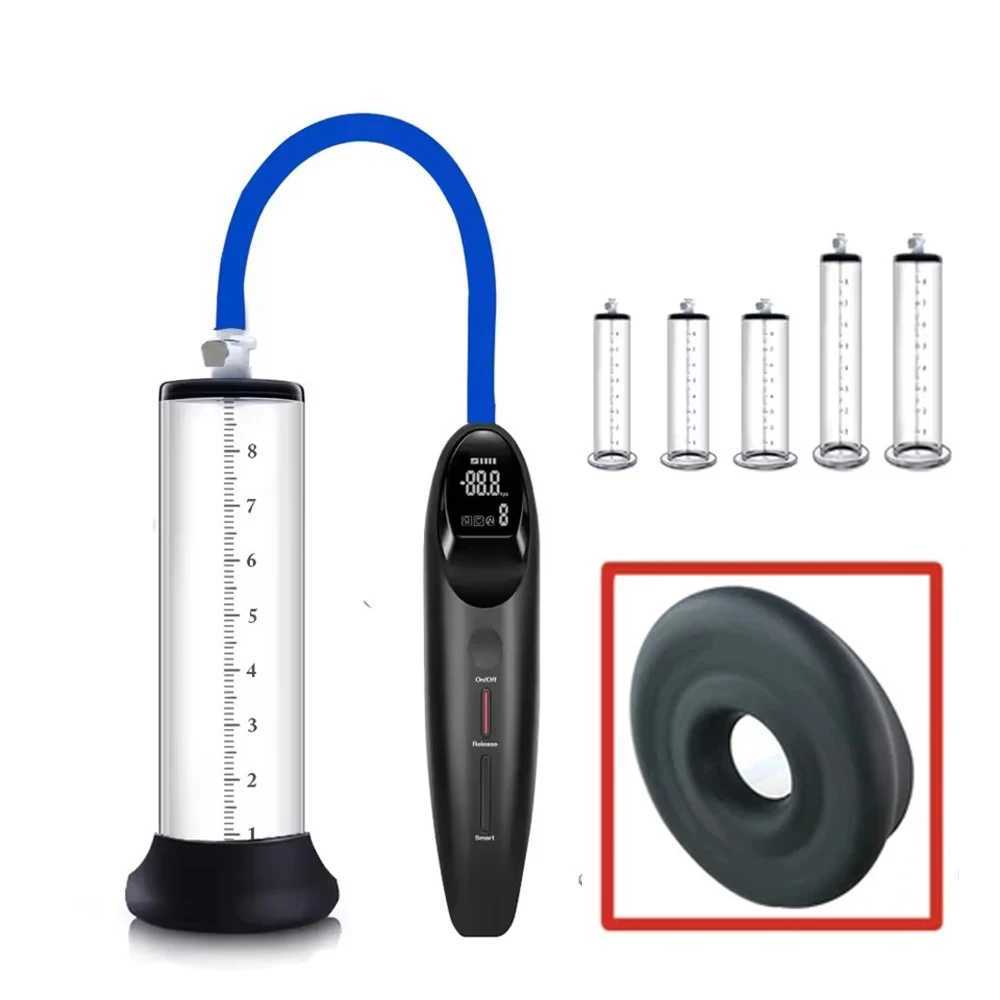 Electric Acrylic Penis Pump Vacuum Pump For Penis Male Penis Enlargement Pump Penile Training Extender Cock Dick Pump For Men W250618