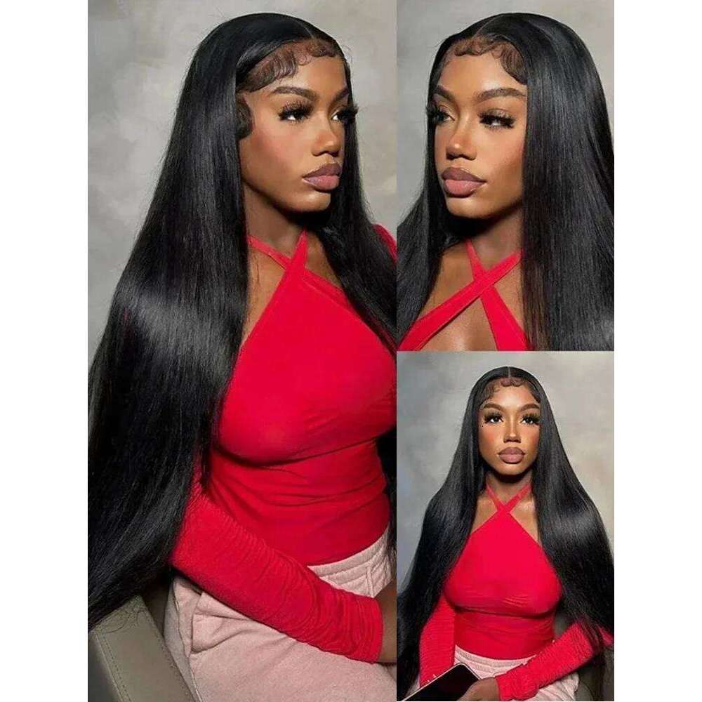 30 Inch Straight 13x6 HD Lace Frontal Wigs Human Hair 5X5 Closure Glueless Wig Pre Plucked Brazilian Remy For Women 200 Density