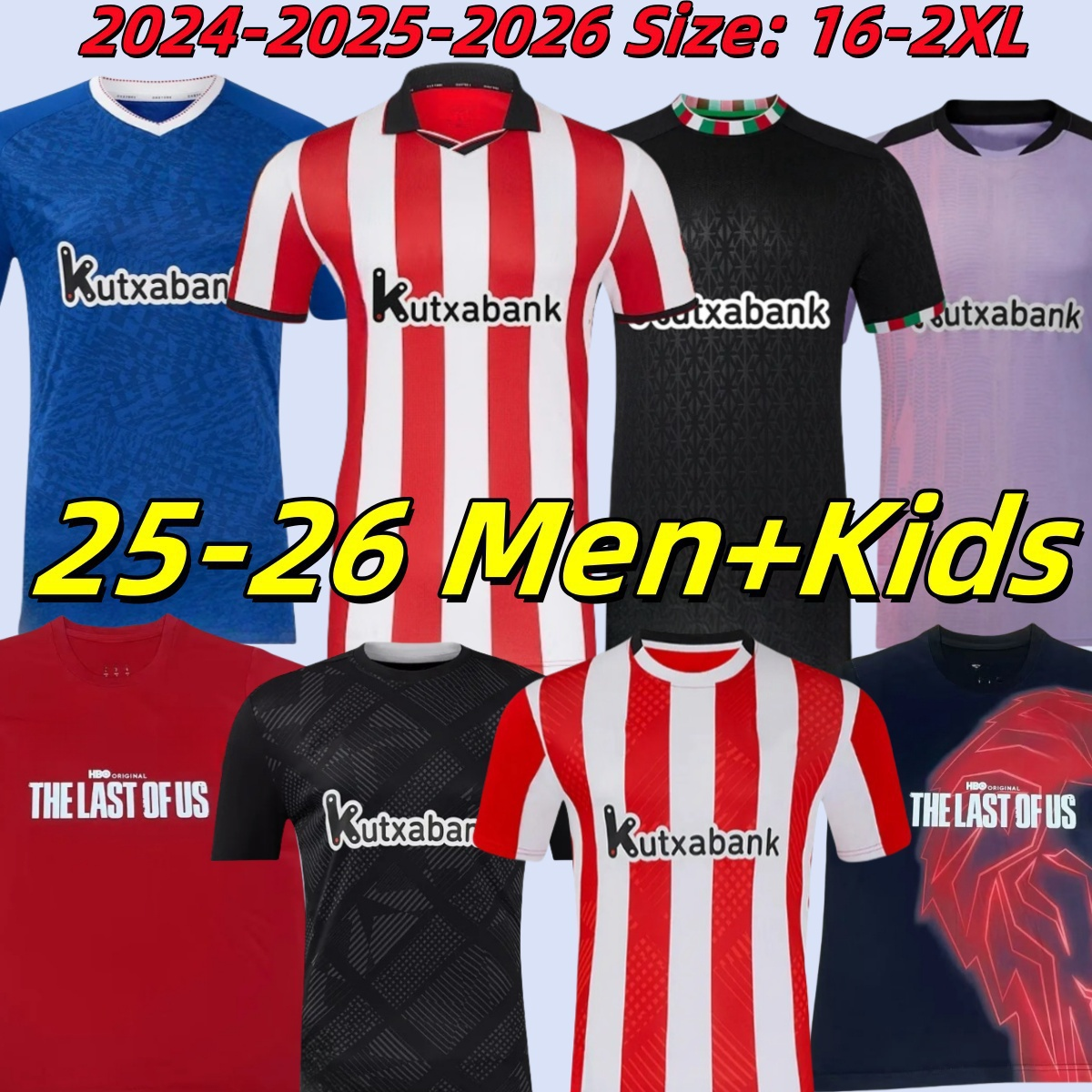 25/26 bilbao Soccer Jerseys retro 1995 97 98 Centenary Athletic Football Shirts 2024 2025 2026 WILLIAMS O.SANCET WILLIAMS JR Player Version Men Uniforms Kids Kits 666
