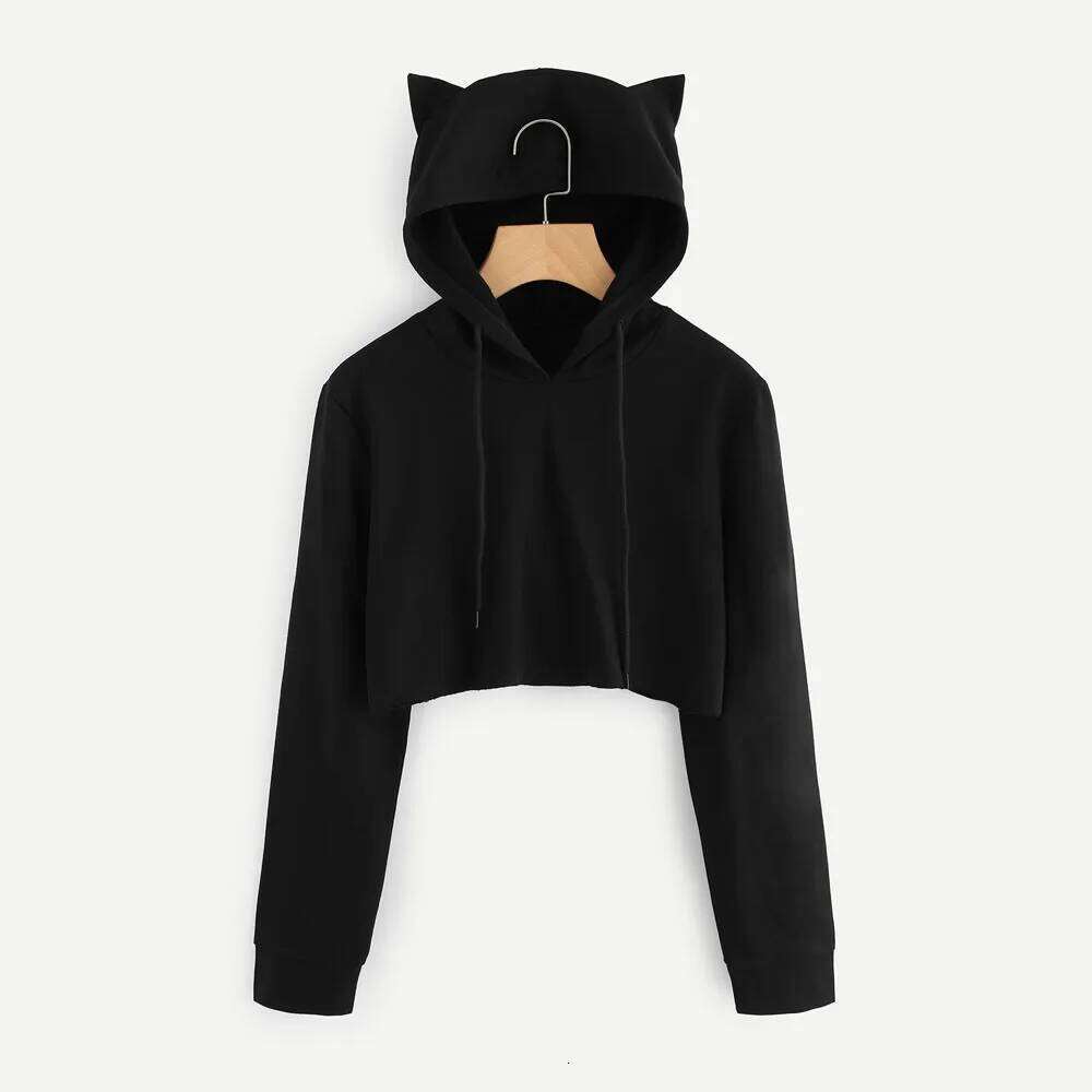 Lisa Haruku Hoodie for Teenage Girls, Kawaii Anime Crop Tops, Thin Sweater, Korean Sweatshirts, Spring and Autumn