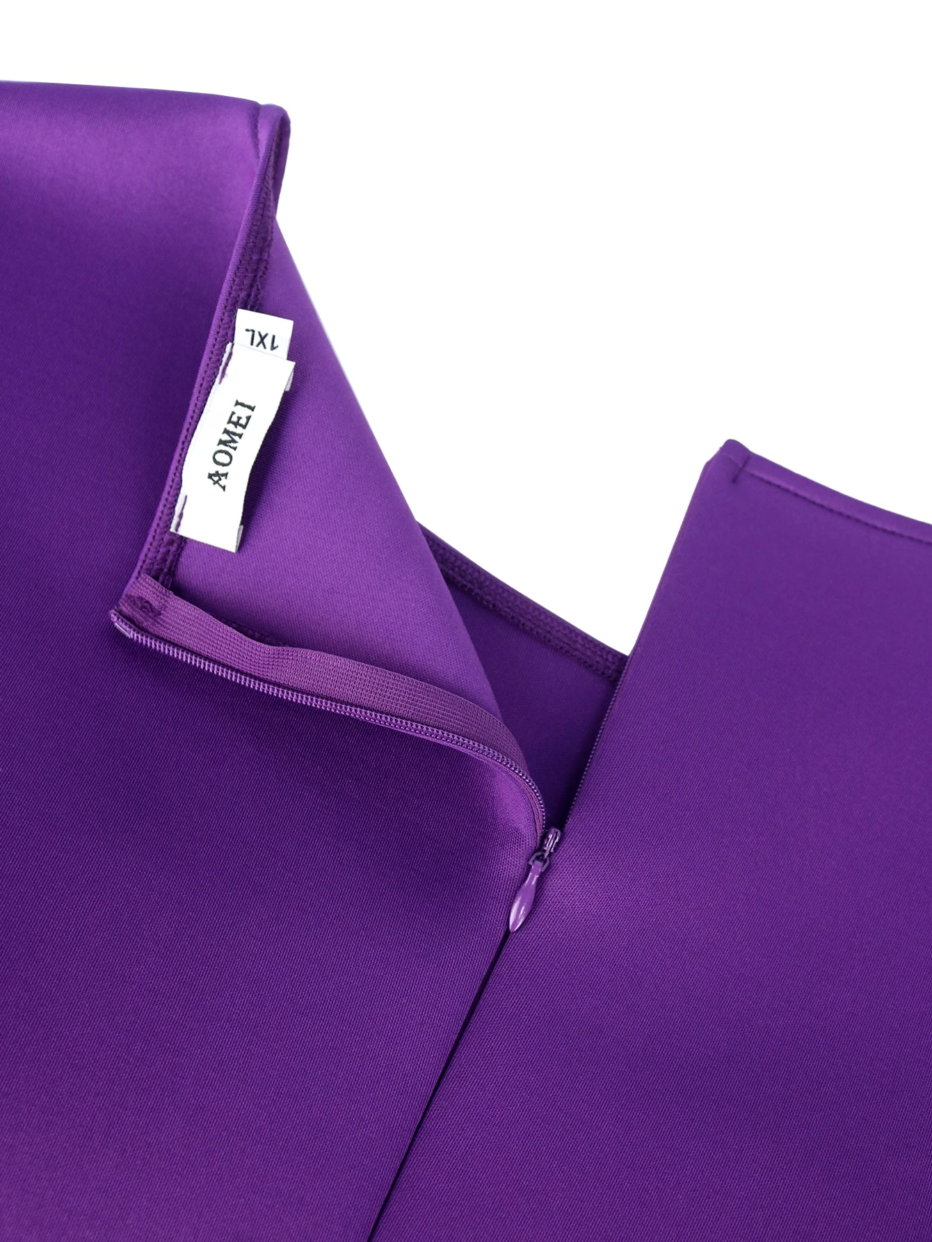 Purple Midi Dresses for Women Plus Size Long Ruffles Sleeve Elegant Formal Occasion Birthday Wedding Guest Evening Gowns
