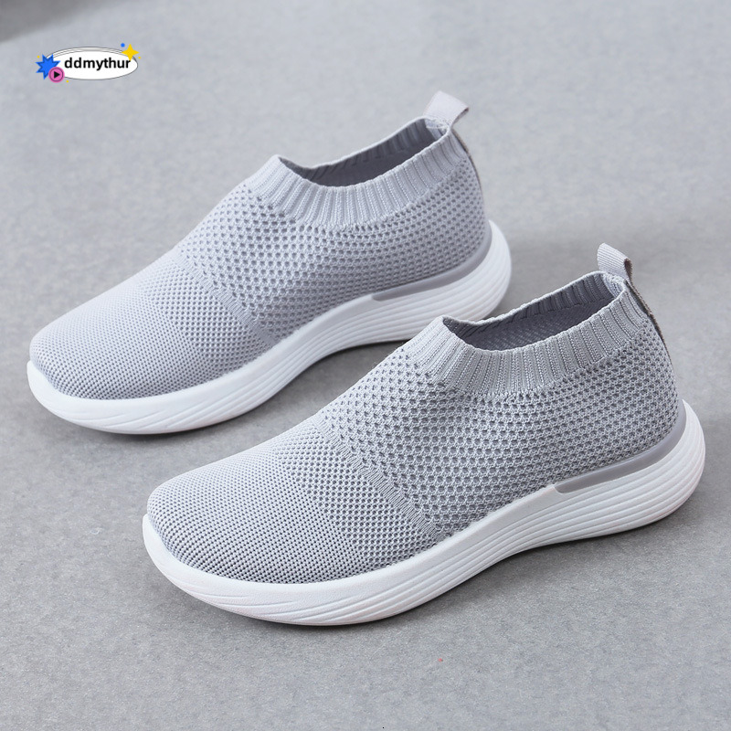 2023 New Flyknit Mesh Sock Versatile Women's Shoes Breathable Casual Sneakers for Women ddmythur