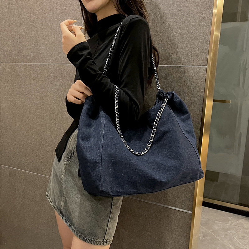 Free shipping designer Casual Bag Lazy Style Denim Bag Women Bag New Commuter Versatile Stylish Shoulder Bag Large Capacity Tote Bag