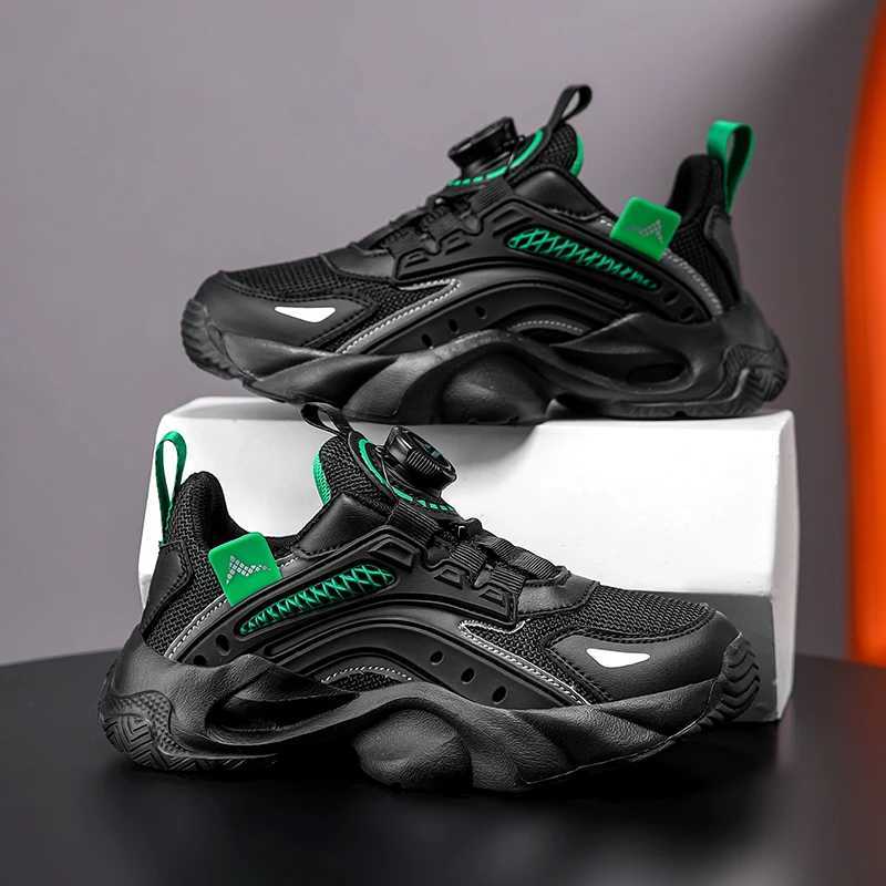 Origin Children Shoes Boy Sneaker Soft Non-slip School Casual Sneaker Black Autumn Tennis Sports Shoes for Boy 4 To 12 Years Z250618