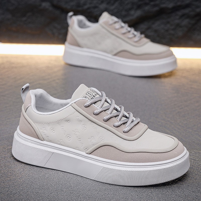 Designer shoes Autumn new men's casual sports shoes, low-top lace-up, fashionable and versatile, thick-soled height-increasing men's shoes, 