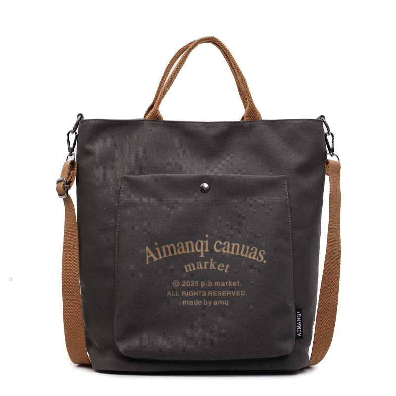 Free shipping designer Commuting Handheld Tote Bag for Women 2025 New Casual Versatile Crossbody Bag Student Class Canvas Bag White