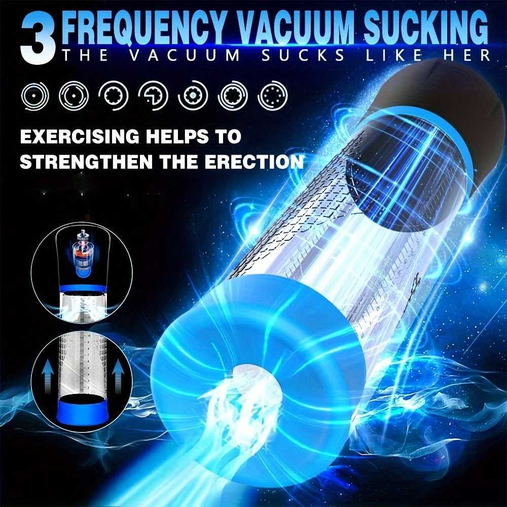 Electric Penis Vacuum Pump Enlargement Extend Pump Enhanced Penis Male Masturbator Penis Pumps Adult Sex Toys for Men Erections W250618