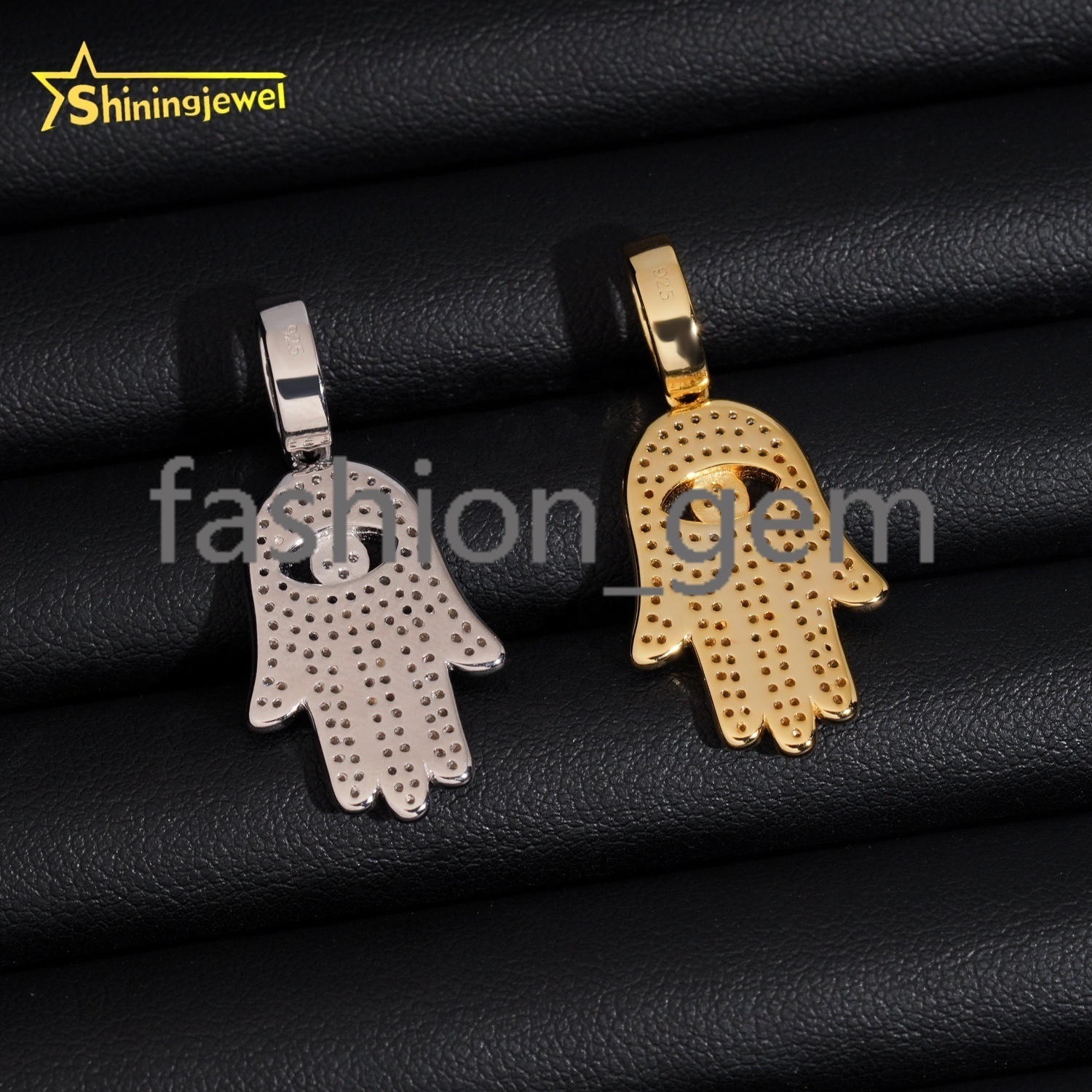 Hip Hop Jewelry VVS Diamond 925 Sterling Silver Iced Out Hand GRA Certified Moissanite Pendant