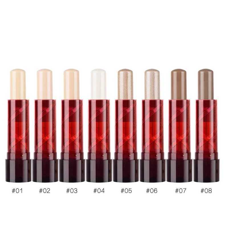 Hot Makeup Face Blush Contour Highlighter Stick Foundation Dark Circles Corrector Bronzer Base Concealer Pencil Face Foundation XJ250618