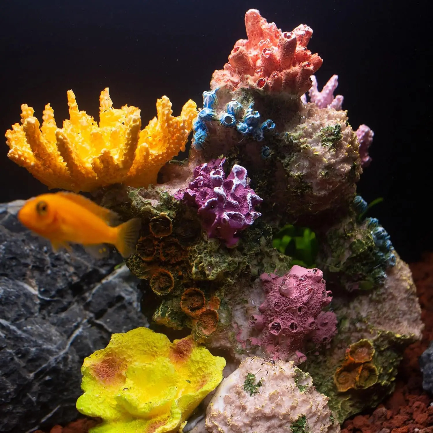 Artificial Coral Reef Fish Tank Ornament Resin Coral Underwater World Decoration Environments Aquarium Accessories Home Decor 250613