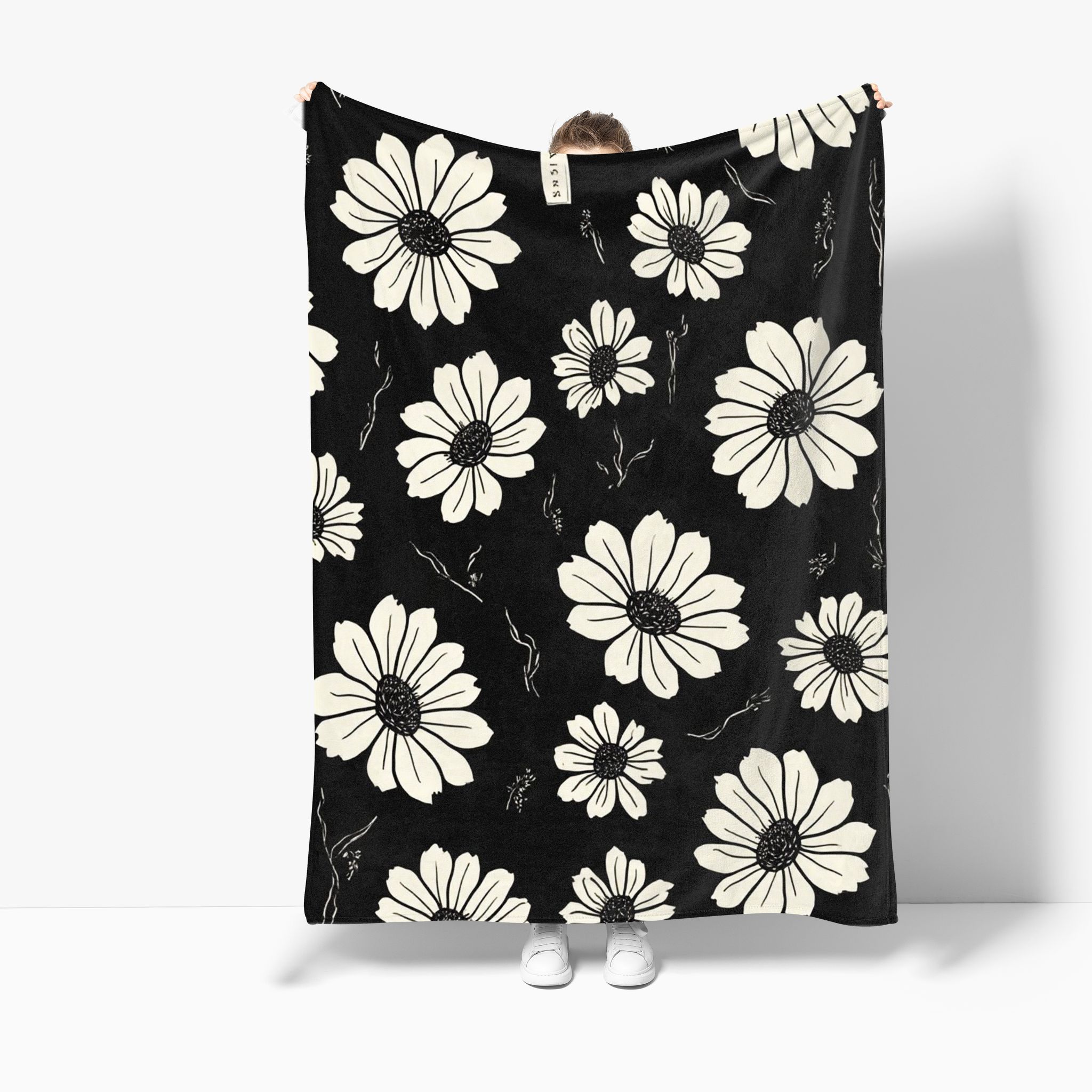 VIKAMA Camellia Ins Style Blanket Warm Skin Friendly All Season Bedroom Living Room Sofa Blanket Home Decoration