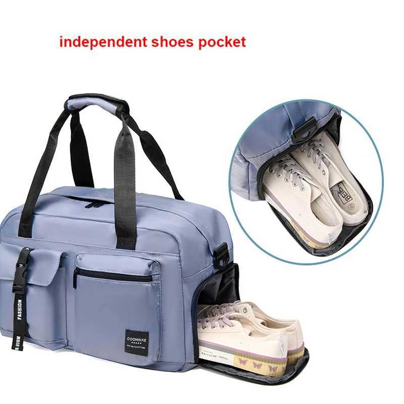 Large Fitness Bag Sports Handbag Women Dry Wet Shoes Pocket Single Shoulder Crossbody Swimming Yoga Gym Travel Backpack Duffel W250618