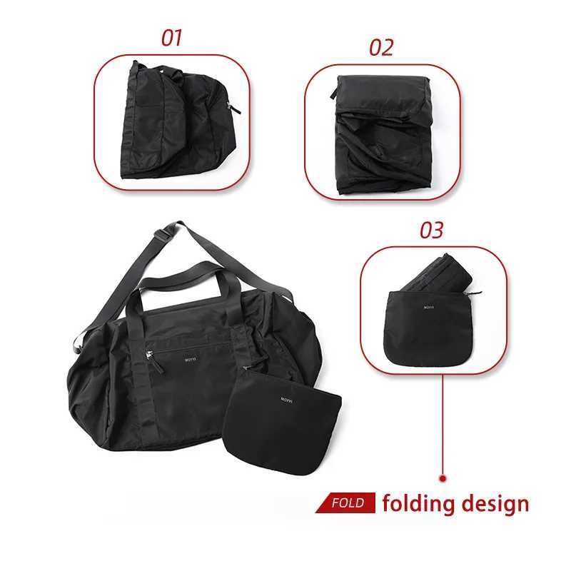 Oxford Foldable Travel Duffel Bag for Men 37L Waterproof Sports Tote Gym Shoulder Weekender Overnight Bags Large Capacity W250618