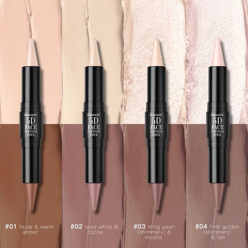 Contouring Stick with Double-headed Multi-use Contour Stick Contouring Foundation Contour Makeup Concealer Stick Pencil Cosmetic XJ250618