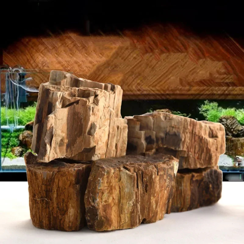 500g 1000g Natural Aquarium Decor Stone Rockery Landscaping Fish Tank Stone Decoration 250613