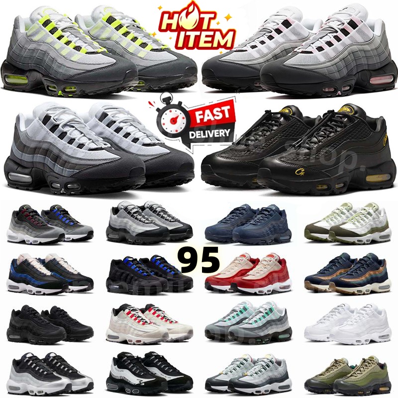 Designer 95s 95 Running Shoes for Men Women Sneakers White Tour Yellow Aegean ctz pink Storm Sequoia Pink Beam Neon Greedy Outdoor Trainers Training Sports EUR 40-46