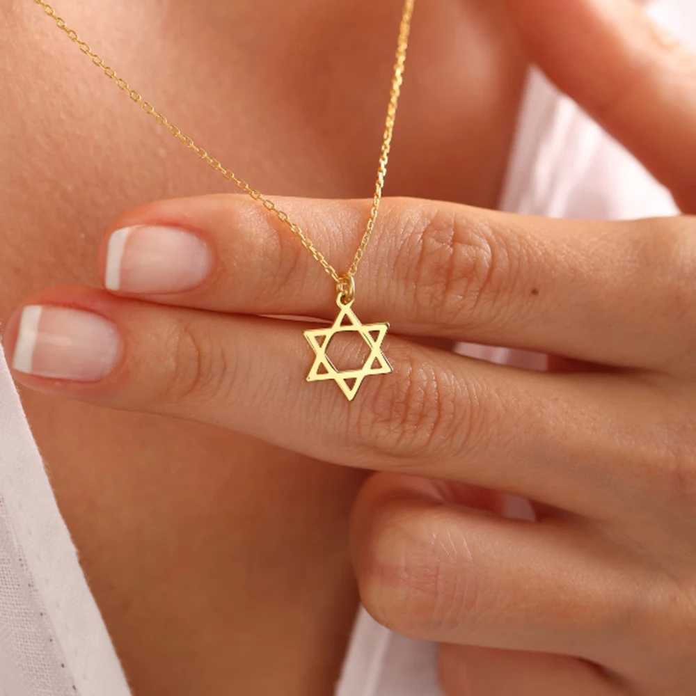 David Star necklace Je Star necklace David Star pendant personality trendy accessory W250618