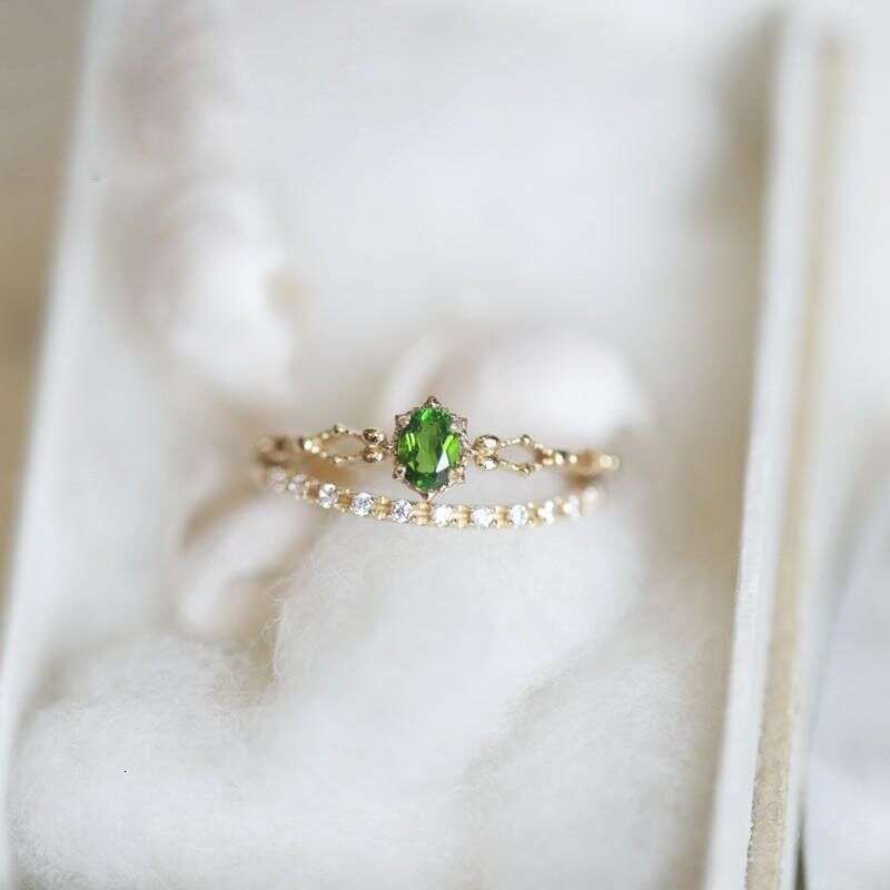 Glorious Goddess of Translucent Multi-layer Ring for Women, Ins Style, Ultra Exquisite and Luxurious