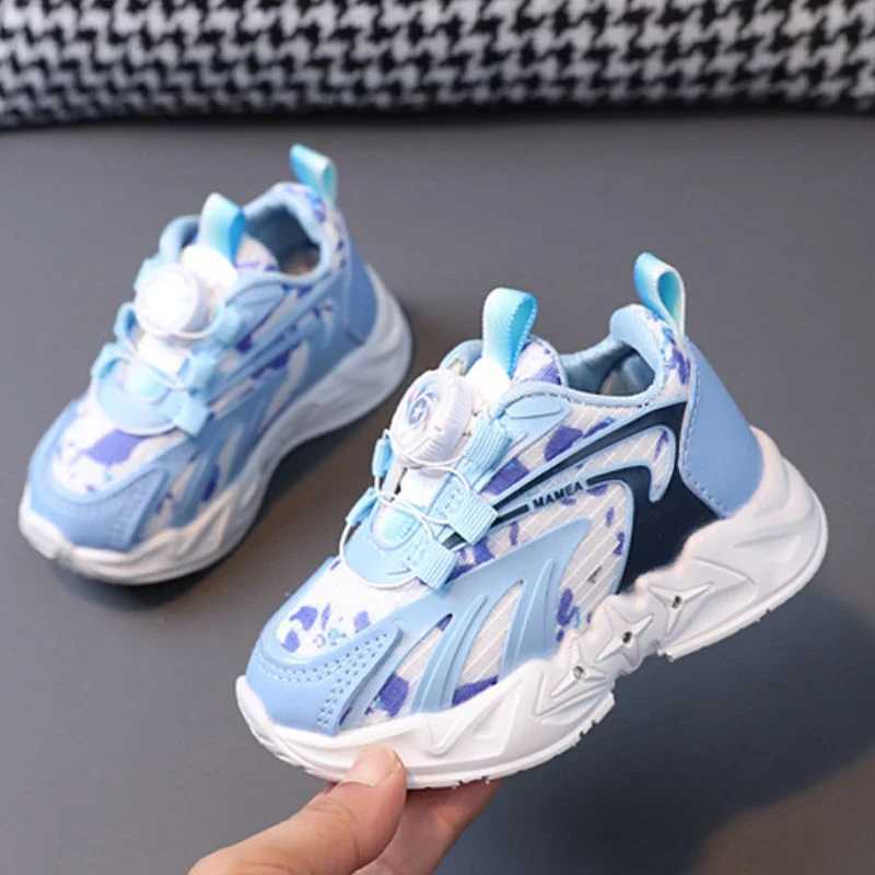 New Child Sneakers Spring Autumn Versatile Child Shoes Breathable Non Slip Soft Soled Girl Shoes Light Up Casual Basketball Shoe Z250618