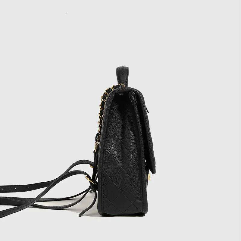 New Women's Backpack High-end Feelstylishtweed Styleargyll Handbag Large Capacity Commuter Bag Cross-border