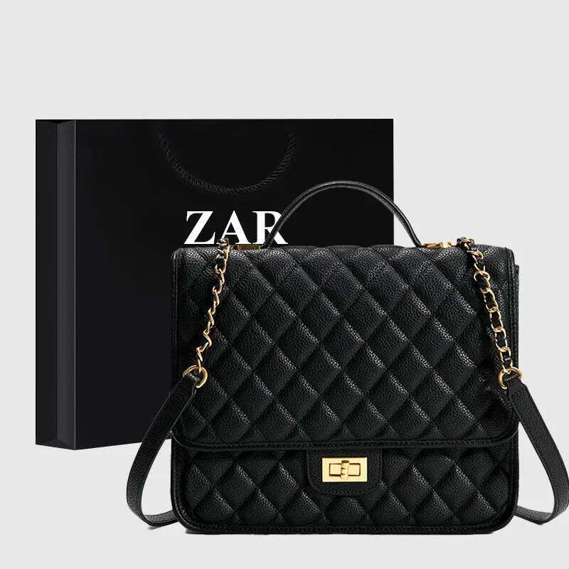 New Women's Backpack High-end Feelstylishtweed Styleargyll Handbag Large Capacity Commuter Bag Cross-border