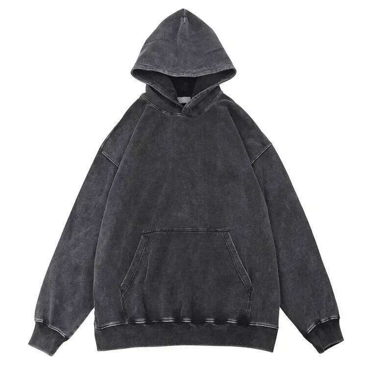 Mens & Womens Classic Fit Cotton Blend Pullover with Distressed Detailing Retro-Inspired Streetwear Essentials
