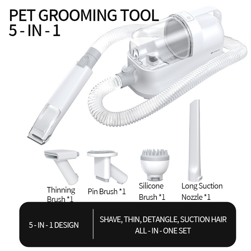 Pet grooming machine vacuum cleaner super lun hair suction and pulling machine multi-functional blowing suction and combing machine for dogs cats bath