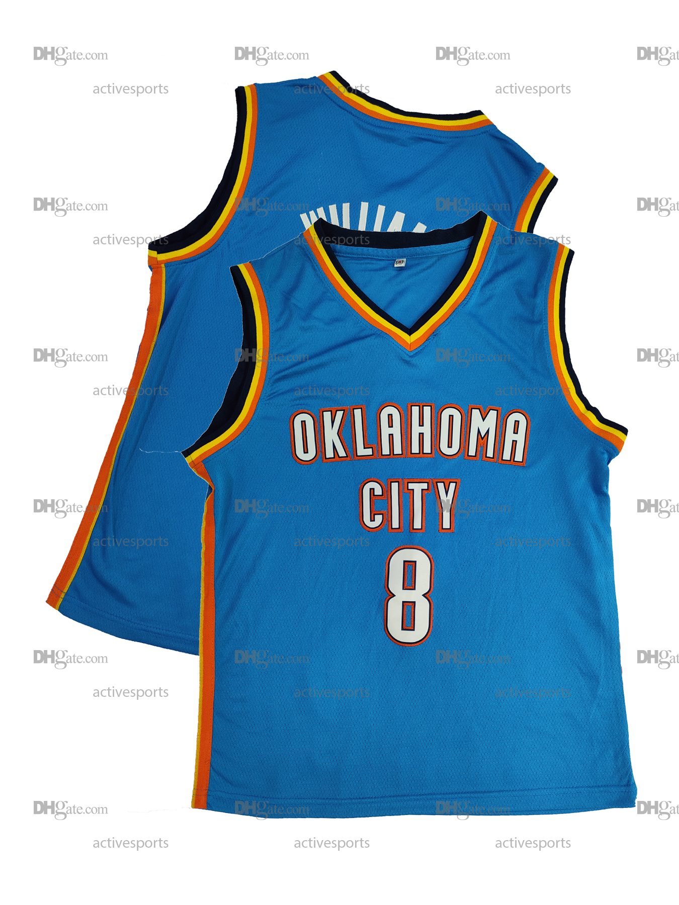 IN STOCK Mens 2 Gilgeous-Alexander Basketball jersey 7 Holmgren 8 Williams Stitched Breathable Sleeveless Sports Training Uniform, Summer Party And St