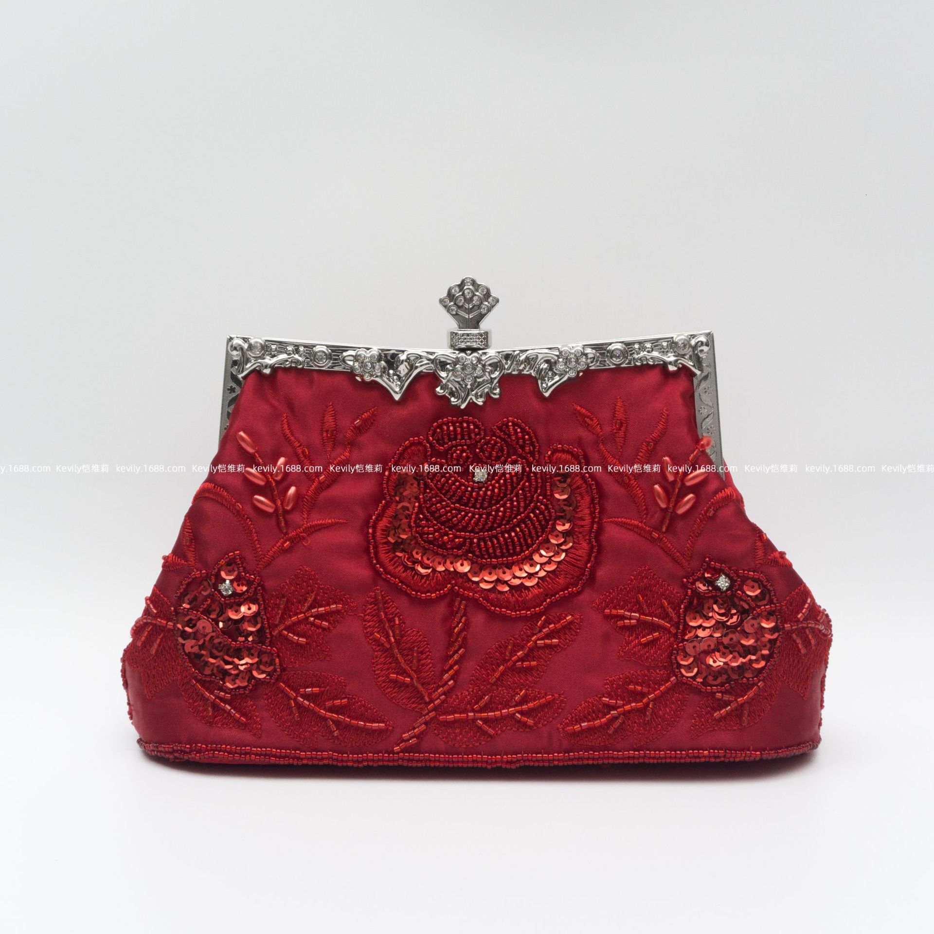 Free Shipping 2025 New Designer Bag Fashionable And High-quality Shopping Bag Retro Handmade Embroidered Cheongsam Women's Banquet Single Shoulde
