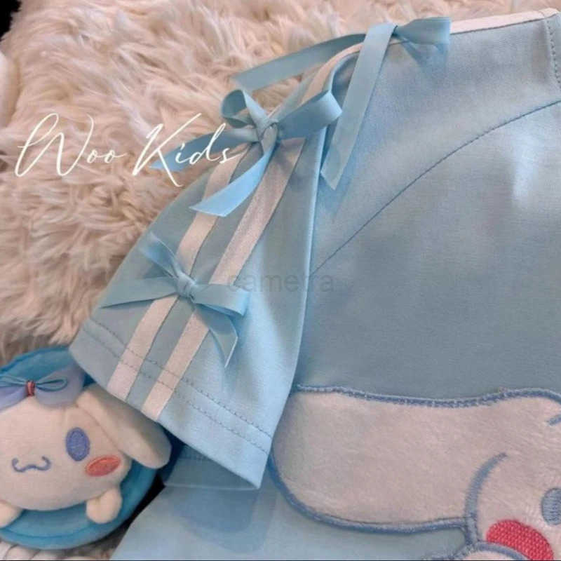 Sanrio Sanrio Cinnamoroll My melody summer girls skirt 2024 new style fashionable and cute kawaii middle and large childrens skirtXJ250618