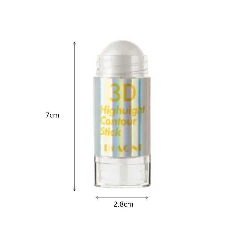 6 Colors 3D Face Brighten Highlighter Stick Cosmetic Face Contour Bronzer Shimmer Highlighter Stick Concealer Cream Makeup tool XJ250618