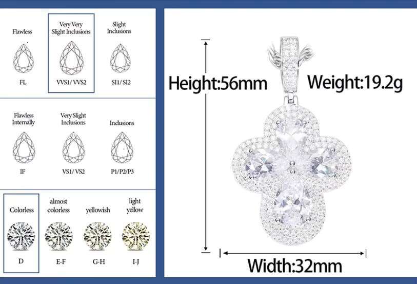 New Arrival Iced Christian Cross Pendant Solid 925 Sterling Silver with Moissanite Diamond Stone round Cross Necklace
