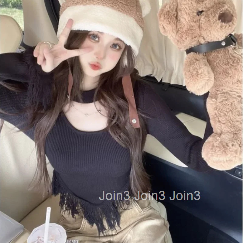 Top Female Plain Slim Pulovers Womens Long Sleeve T-shirt Emo Clothing Trending Clearance Korean Fashion One Pieces Style Tee