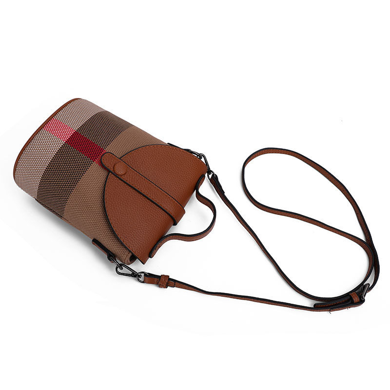 Designer's Free Shipping Luxury Leather Crossbody Bag, Trendy 2025 New Mini Bag, High-end And Fashionable Small Mobile Phone Bag, Checkered Bag